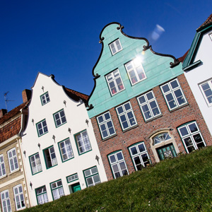 Häuserzeile in Glückstadt / Row of houses