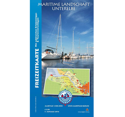 Freizeitkarte Maritime Landschaft Unterelbe