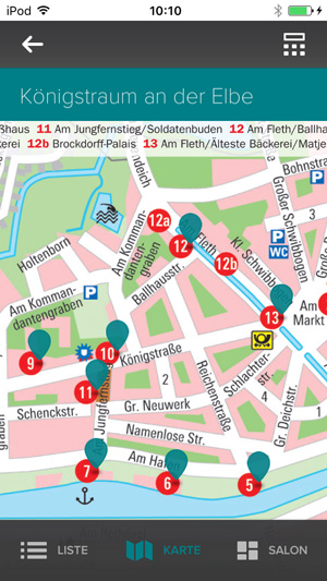 Audiotour Glückstadt Stadtplan